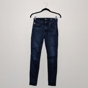 7 For All Mankind Skinny Dark Jeans